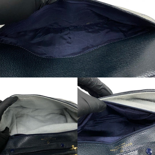 GUCCI Shoulder Bag leather Navy