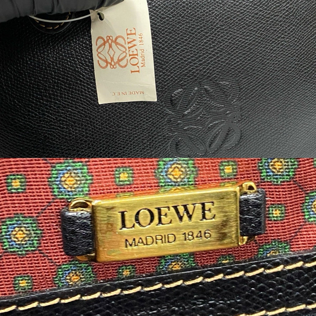 LOEWE Handbag leather black