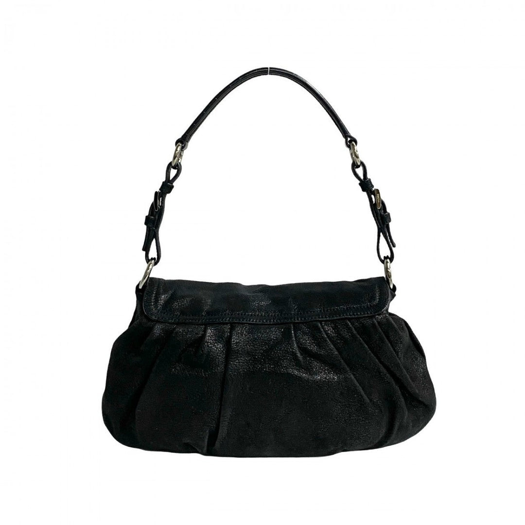 PRADA Shoulder Bag leather black