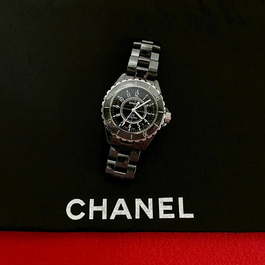 CHANEL Watches ceramic black J12