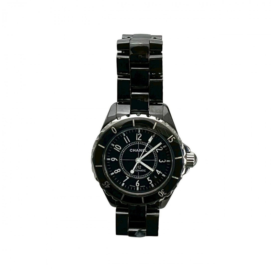 CHANEL Watches ceramic black J12