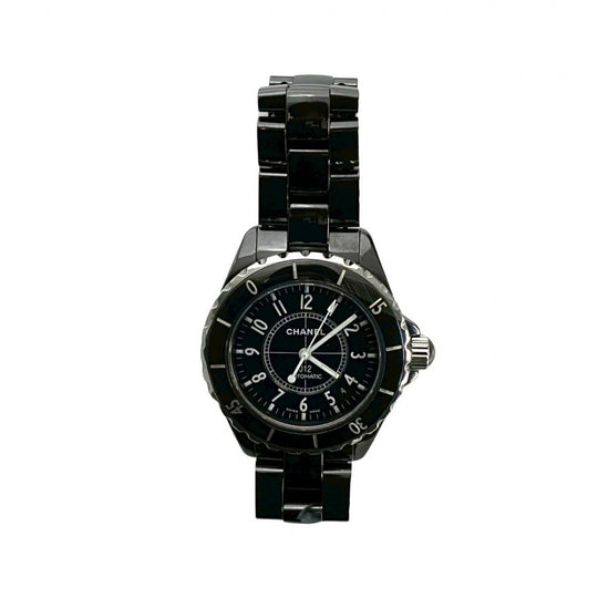 CHANEL Watches ceramic black J12