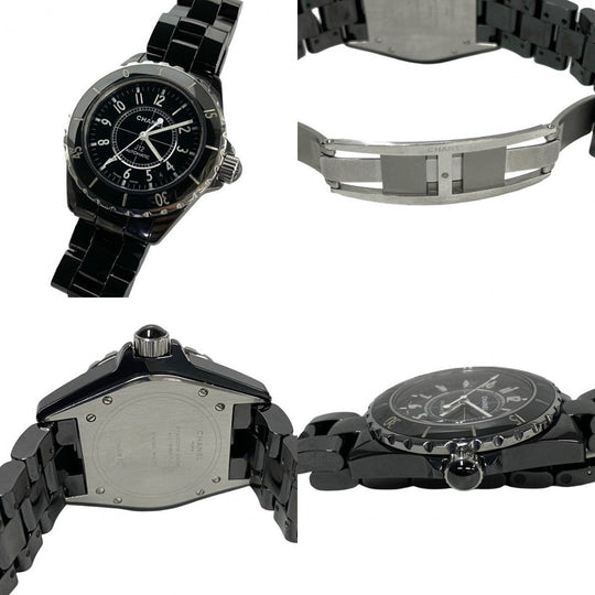 CHANEL Watches ceramic black J12