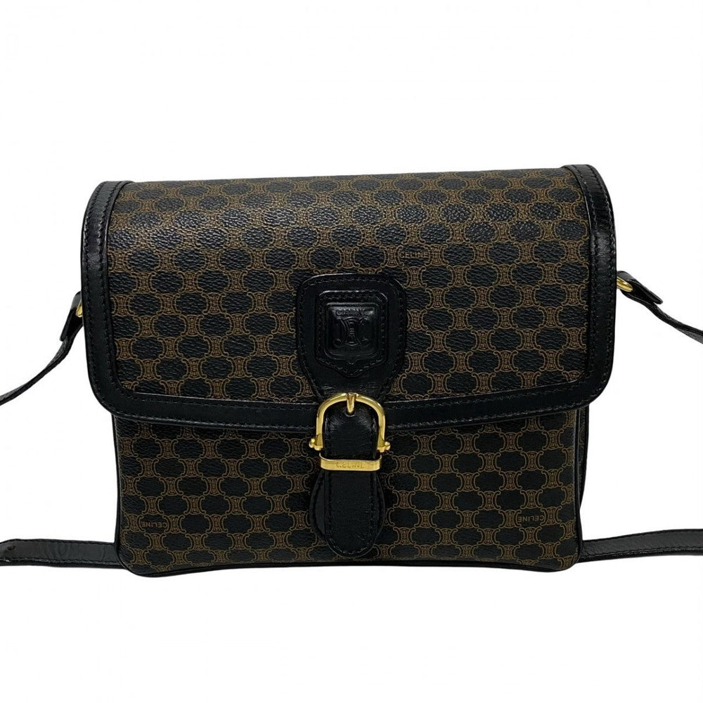 CELINE Shoulder Bag leather black