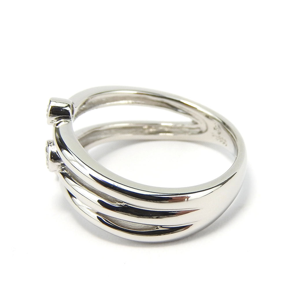 TASAKI Ring Pt900Platinum, Diamond Platinum Women Used Authentic