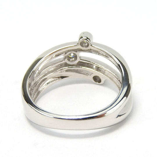 TASAKI Ring Pt900Platinum, Diamond Platinum Women Used Authentic