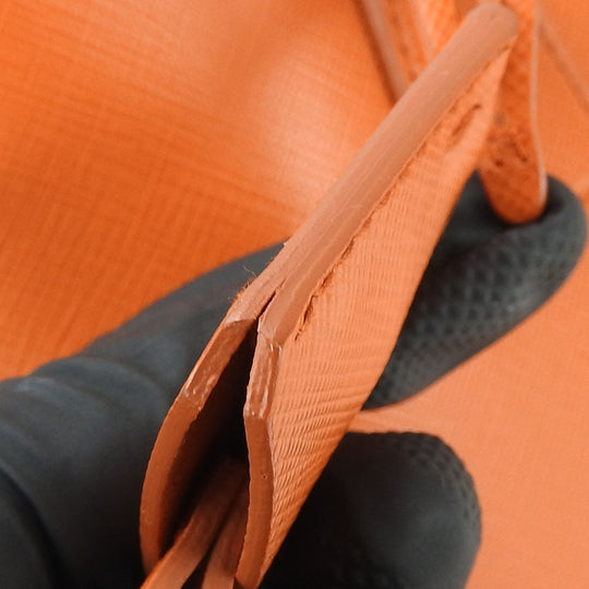 PRADA Handbag BL0838 Safiano leather Orange Women Used Authentic