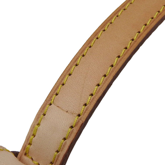 LOUIS VUITTON Shoulder strap Nume leather beige Women Used Authentic