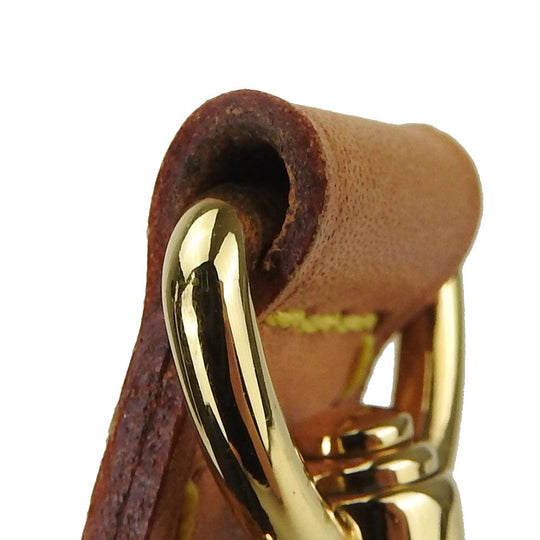 LOUIS VUITTON Shoulder strap Nume leather beige Women Used Authentic