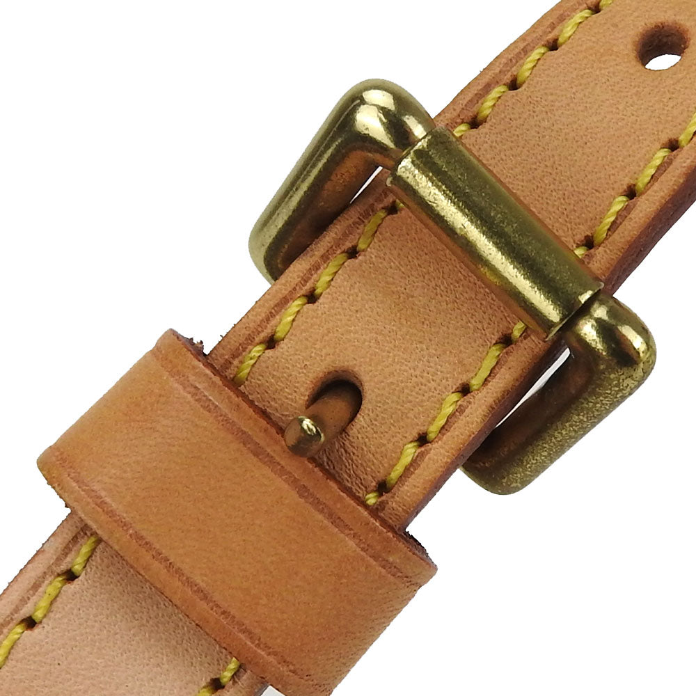 LOUIS VUITTON Shoulder strap Nume leather beige Women Used Authentic