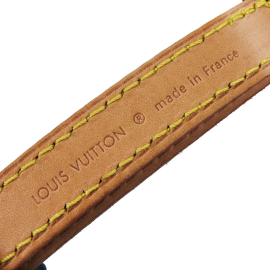 LOUIS VUITTON Shoulder strap Nume leather beige Women Used Authentic