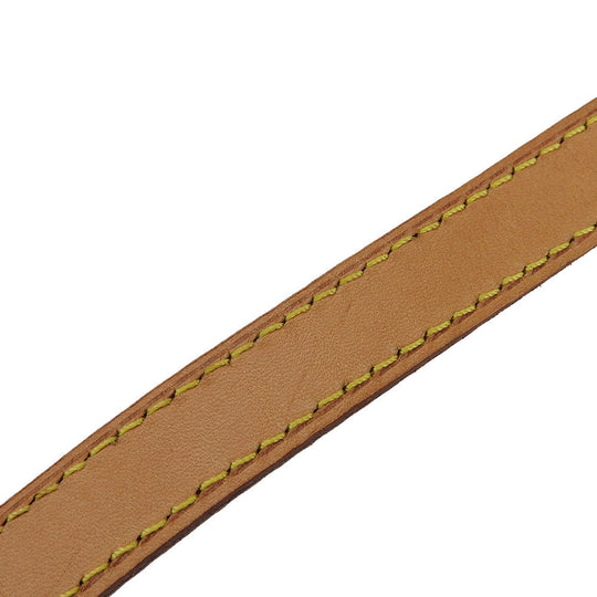 LOUIS VUITTON Shoulder strap Nume leather beige Women Used Authentic