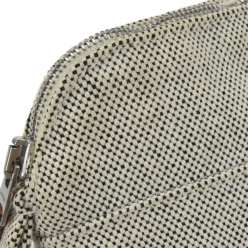 HERMES Pouch canvas gray Bored Pouch Mini