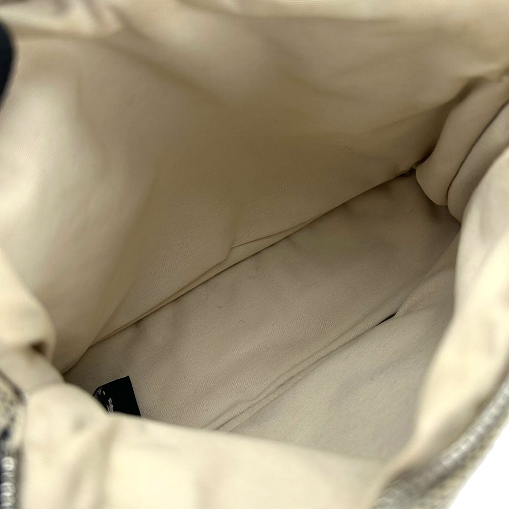 HERMES Pouch canvas gray Bored Pouch Mini