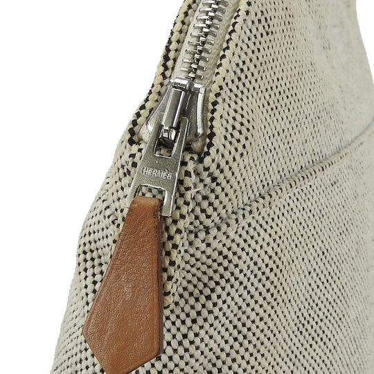 HERMES Pouch canvas gray Bored Pouch Mini