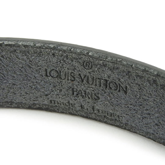 LOUIS VUITTON bracelet M64447 leather black Brasserie Vous Good Luck Women Used Authentic