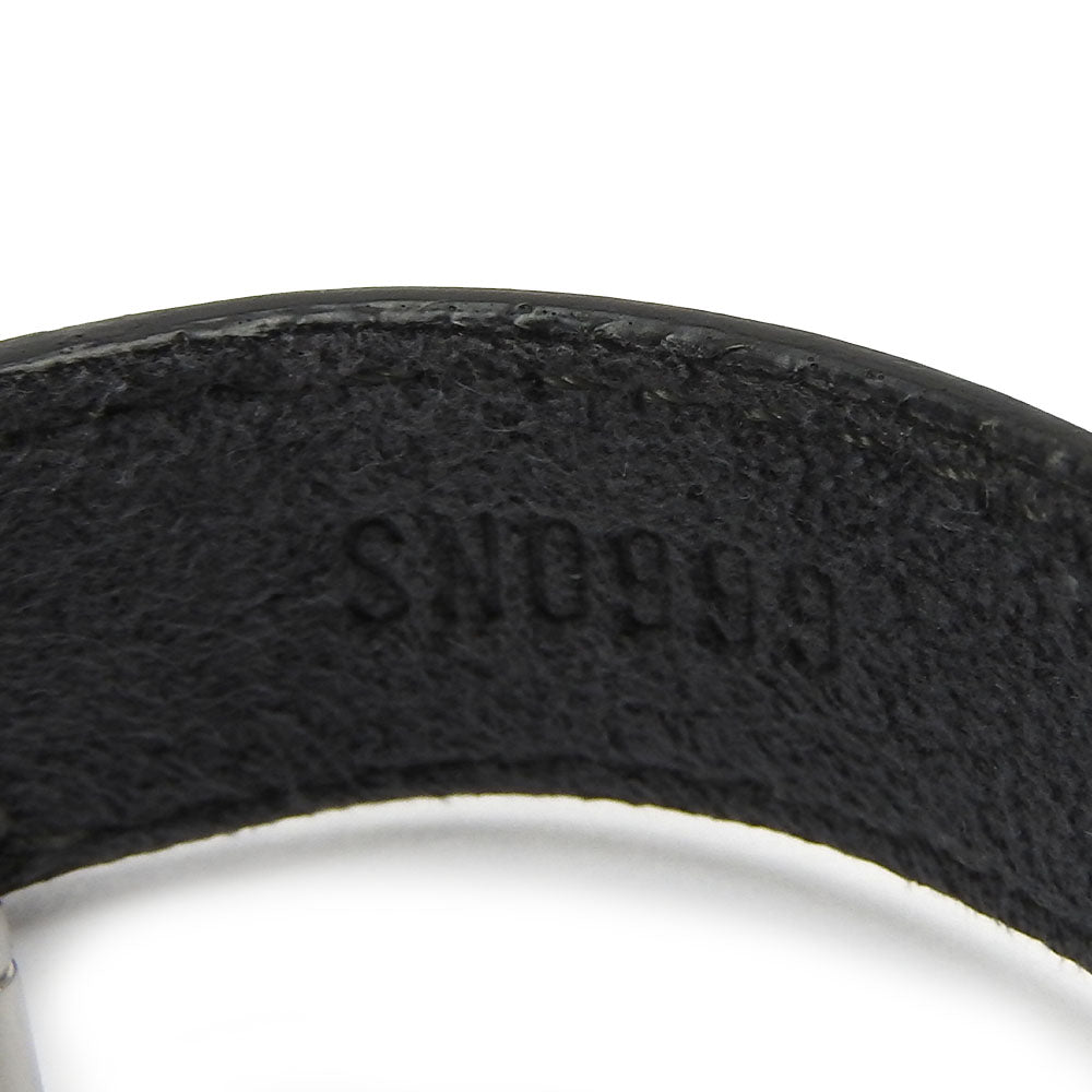 LOUIS VUITTON bracelet M64447 leather black Brasserie Vous Good Luck Women Used Authentic