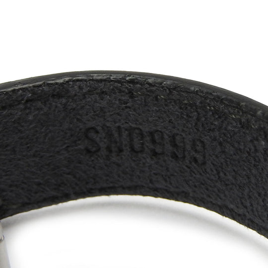 LOUIS VUITTON bracelet M64447 leather black Brasserie Vous Good Luck Women Used Authentic