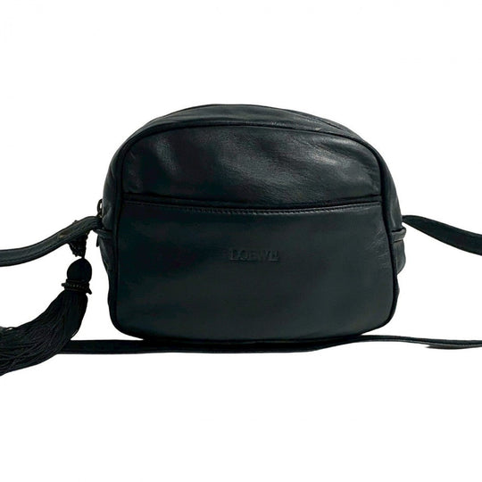 LOEWE Shoulder Bag leather black