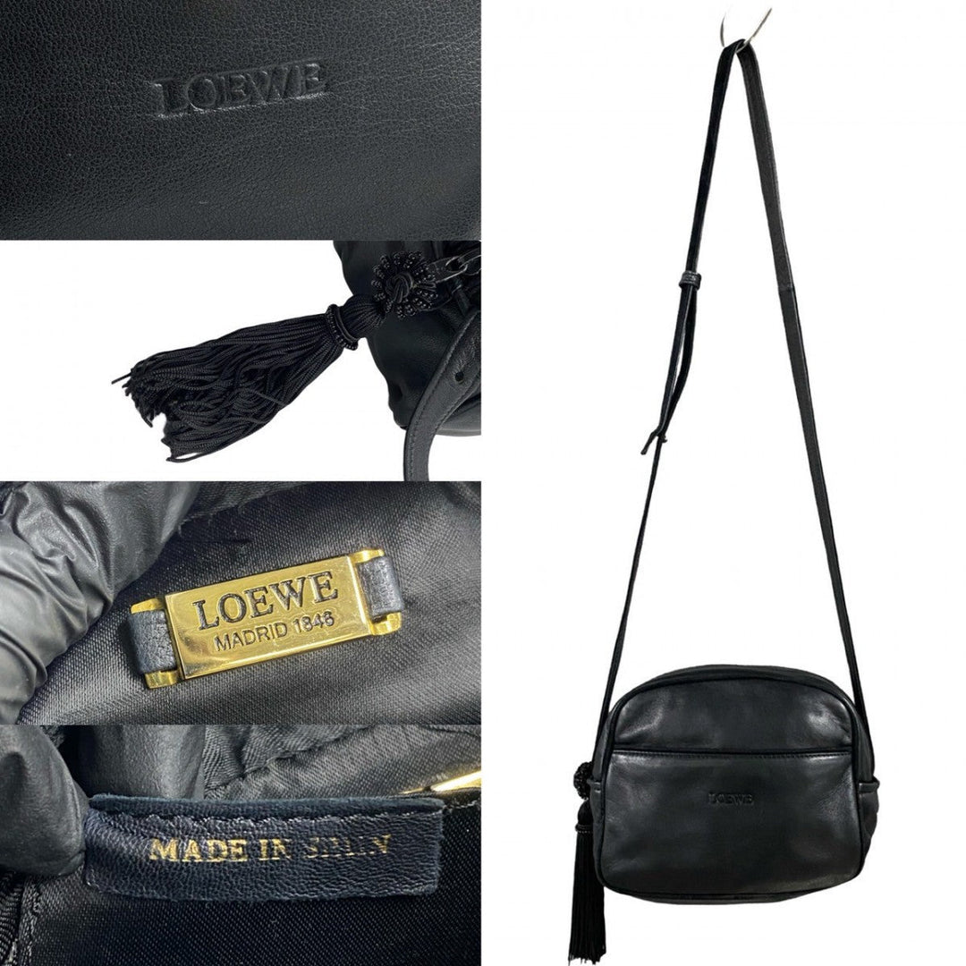 LOEWE Shoulder Bag leather black