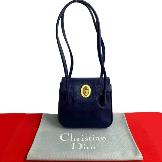Dior Tote Bag leather Navy