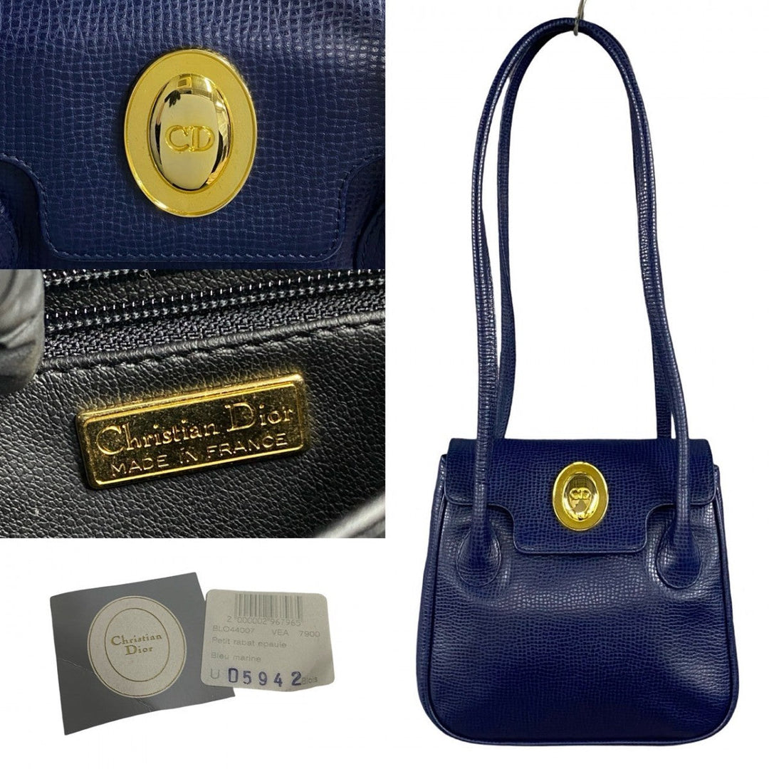 Dior Tote Bag leather Navy