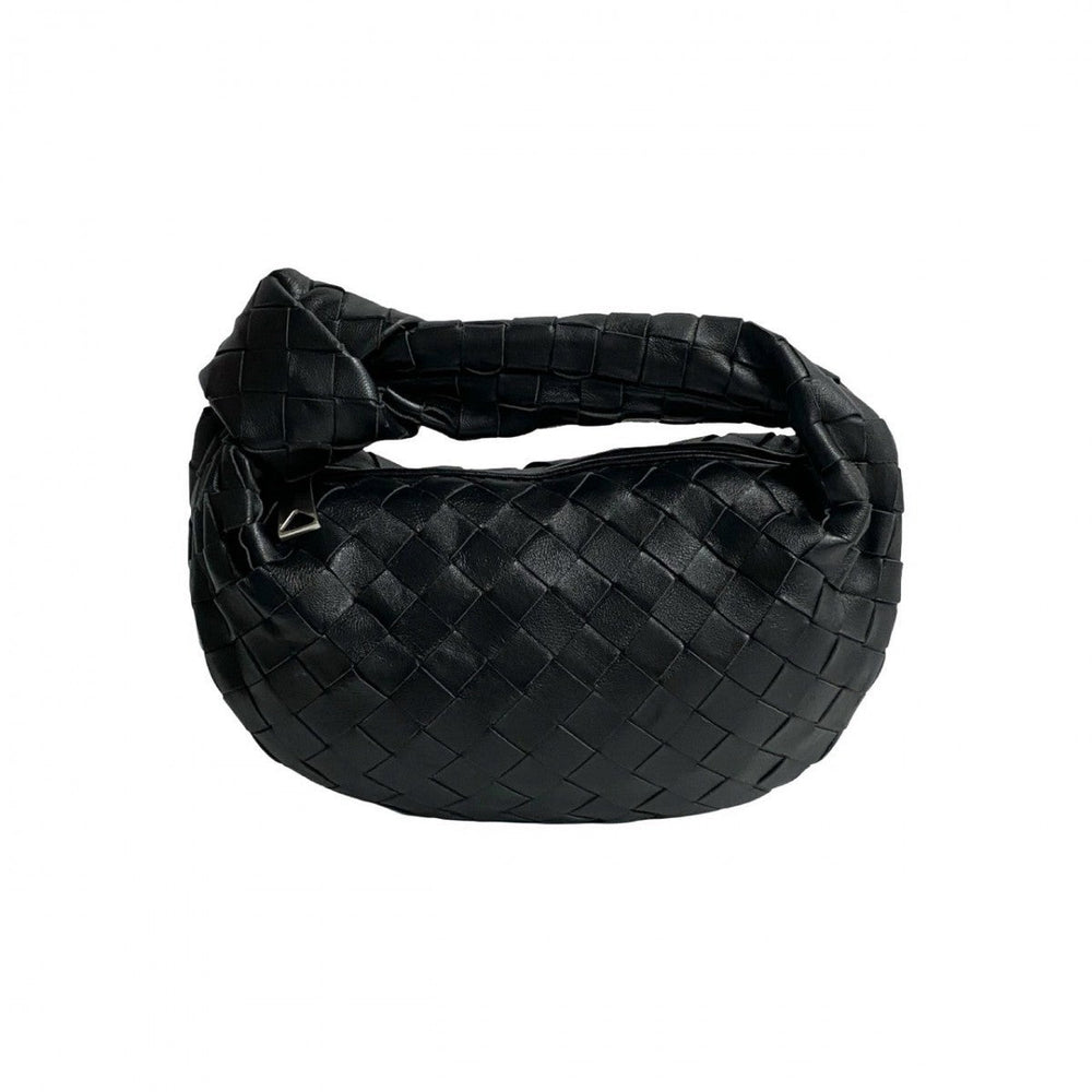 BOTTEGAVENETA Handbag leather black mini jodie