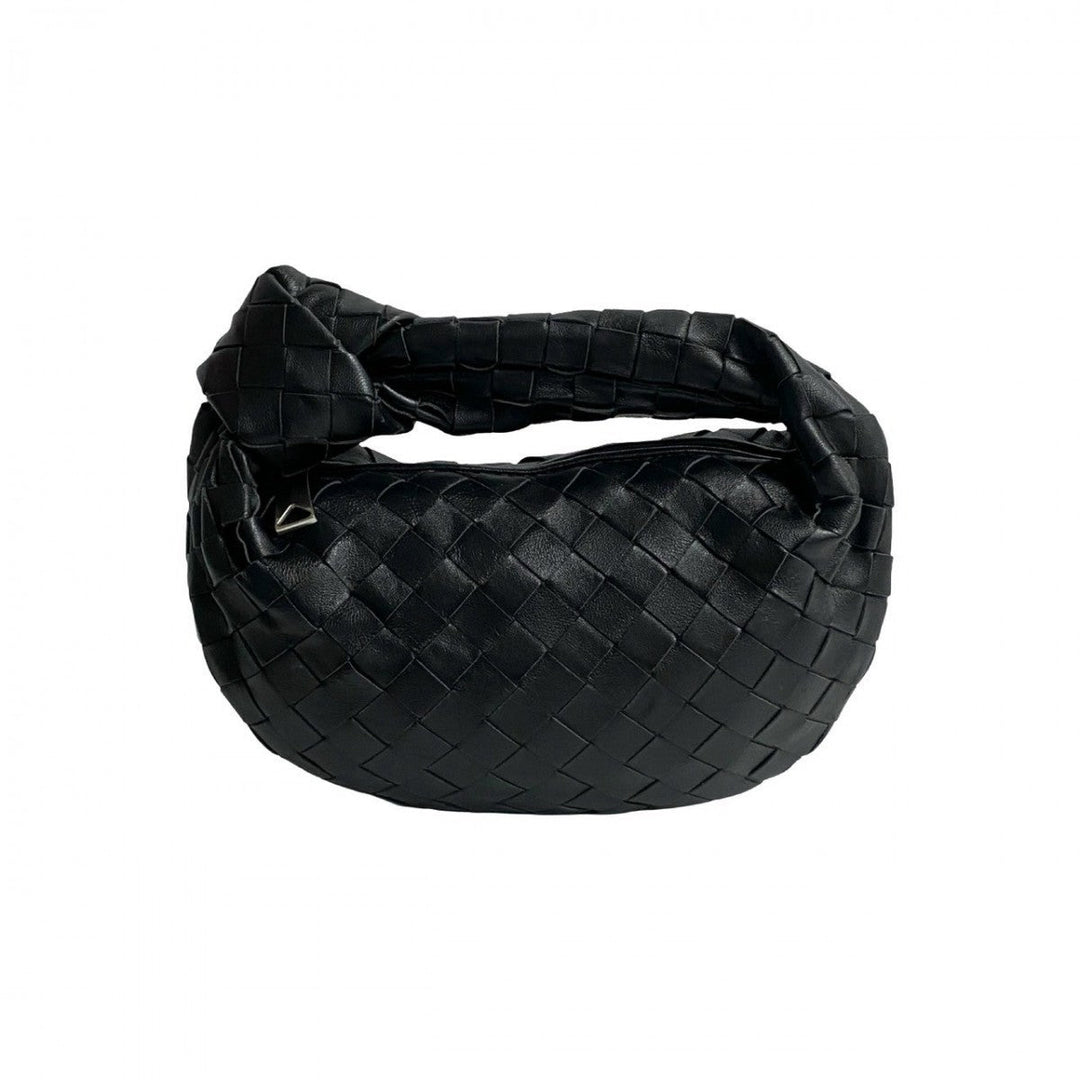 BOTTEGAVENETA Handbag leather black mini jodie