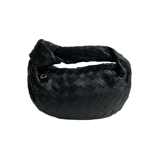 BOTTEGAVENETA Handbag leather black mini jodie
