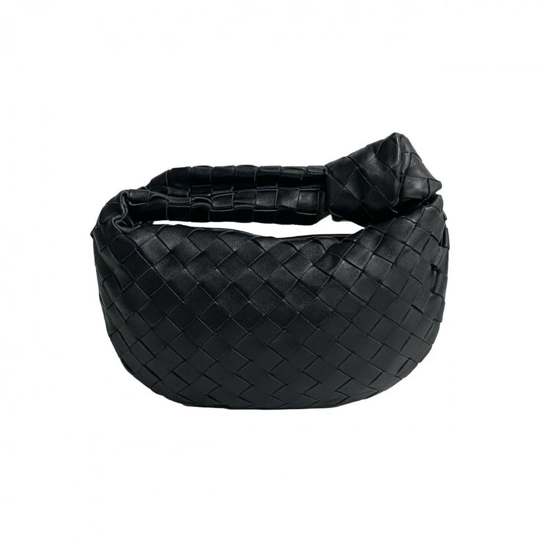 BOTTEGAVENETA Handbag leather black mini jodie