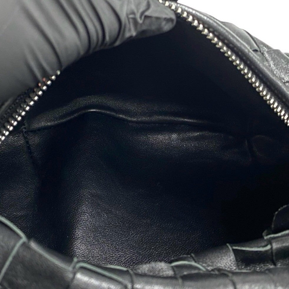 BOTTEGAVENETA Handbag leather black mini jodie