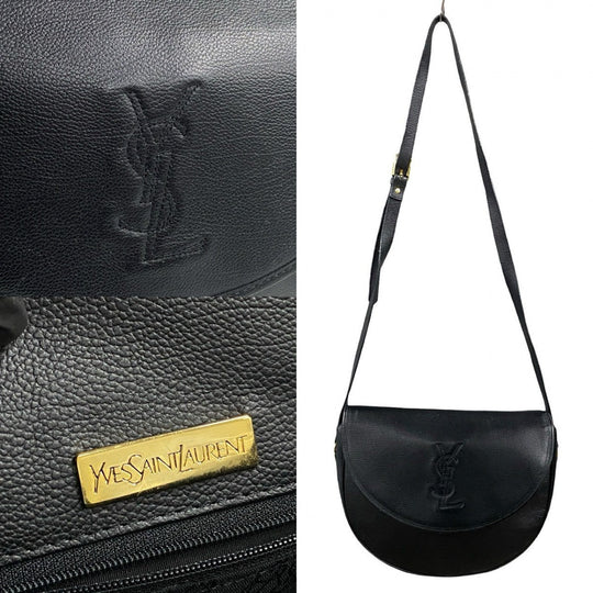 YVES SAINT LAURENT Shoulder Bag leather black