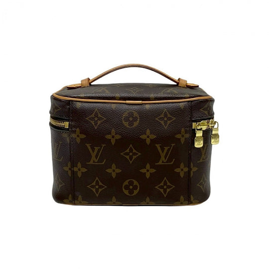 LOUIS VUITTON Handbag leather Brown Monogram Nice mini