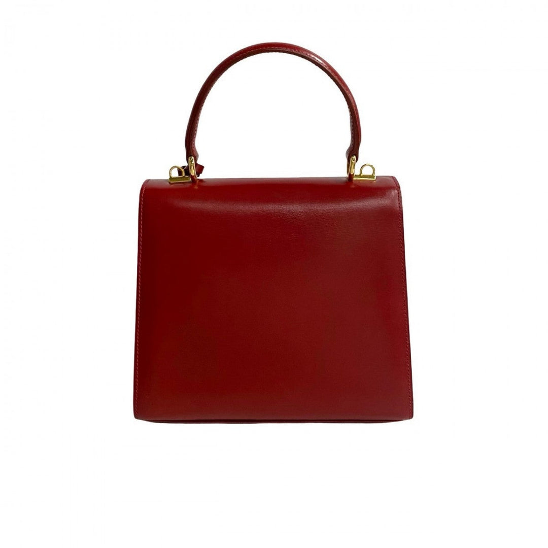 GUCCI Shoulder Bag leather Red Ready lock