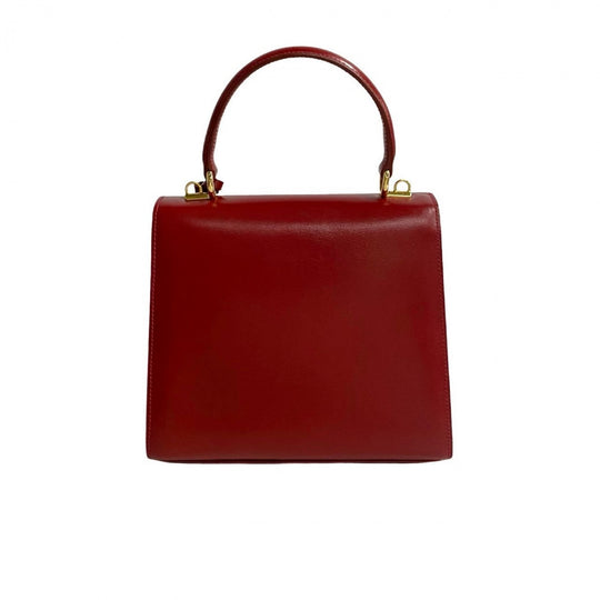 GUCCI Shoulder Bag leather Red Ready lock