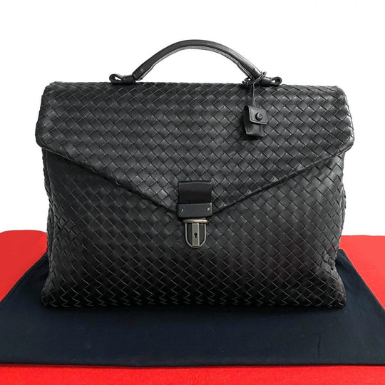 BOTTEGAVENETA Business bag leather black