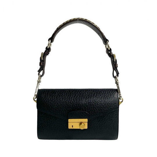 PRADA Shoulder Bag leather black