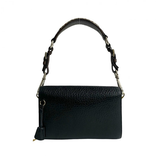 PRADA Shoulder Bag leather black