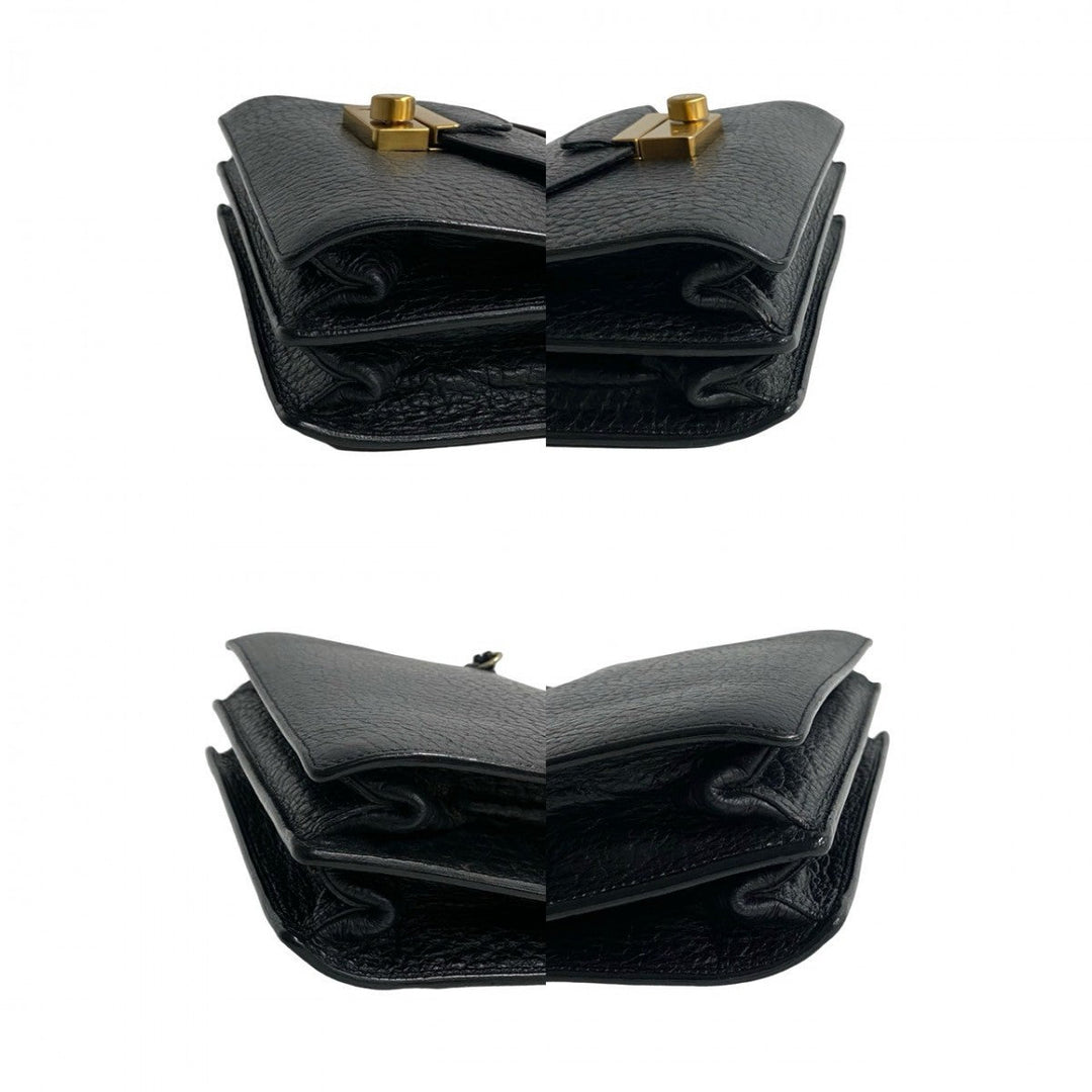 PRADA Shoulder Bag leather black