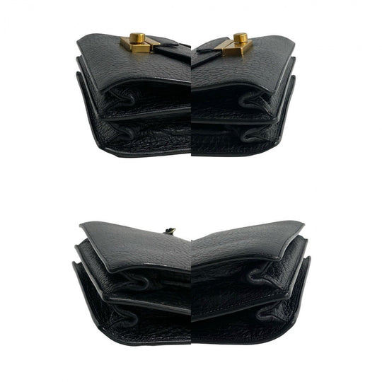 PRADA Shoulder Bag leather black
