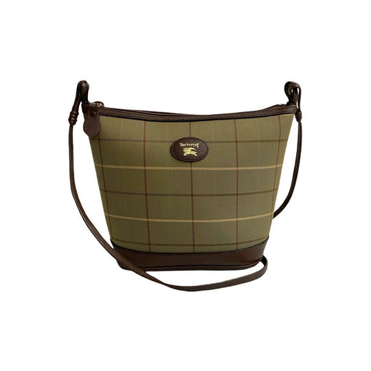 BURBERRY Shoulder Bag leather khaki