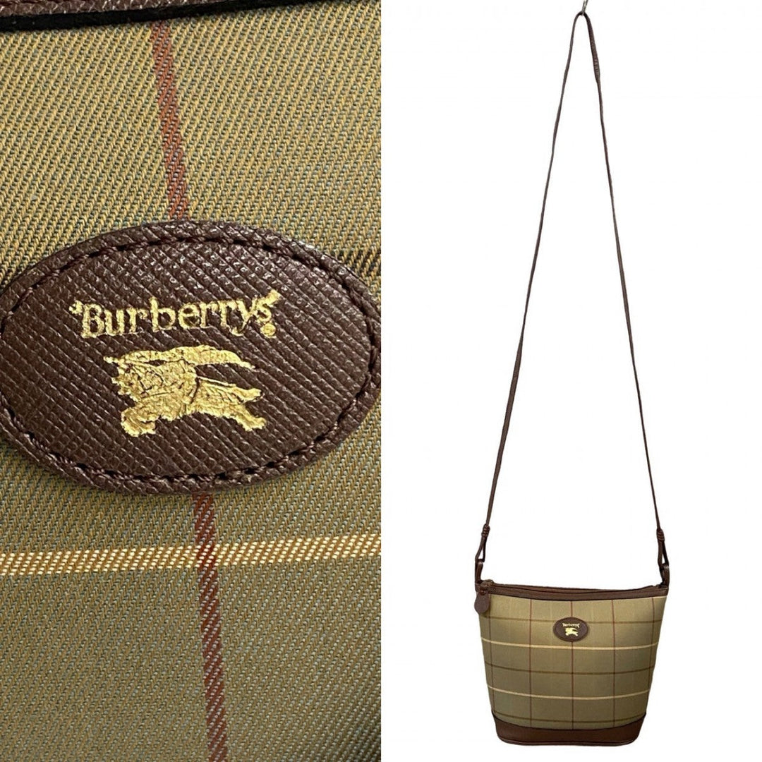 BURBERRY Shoulder Bag leather khaki