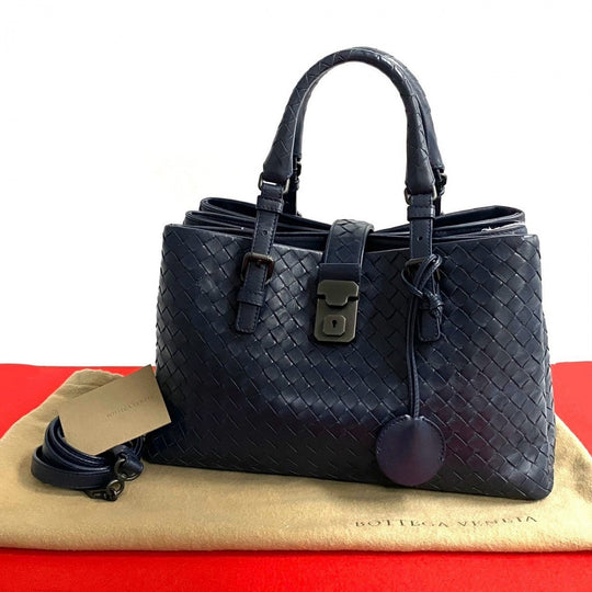 BOTTEGAVENETA Shoulder Bag leather Navy