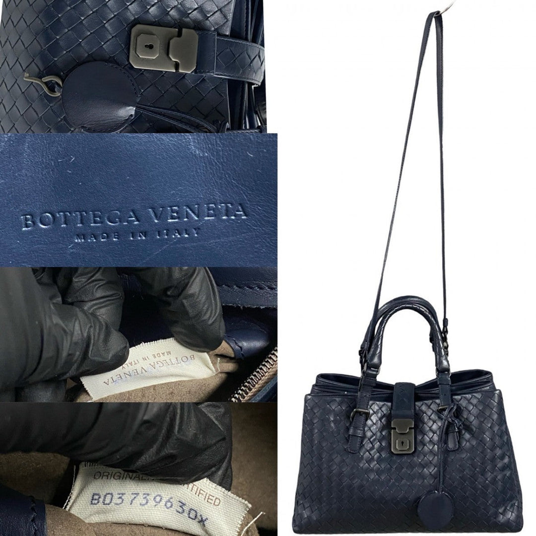 BOTTEGAVENETA Shoulder Bag leather Navy