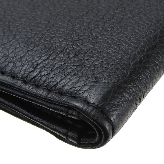 CHANEL Card Case A70261 Grain Calfskin Leather black