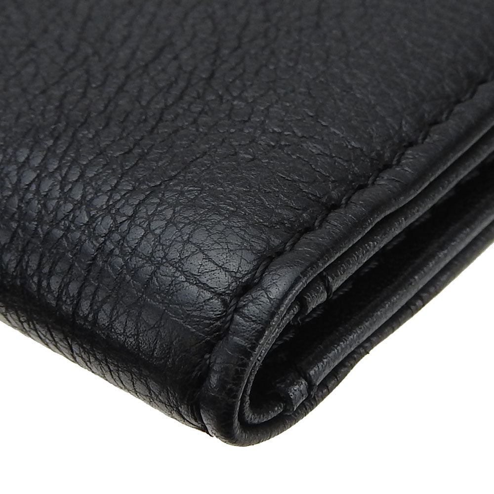 CHANEL Card Case A70261 Grain Calfskin Leather black