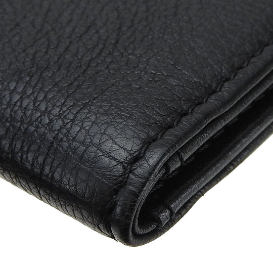 CHANEL Card Case A70261 Grain Calfskin Leather black