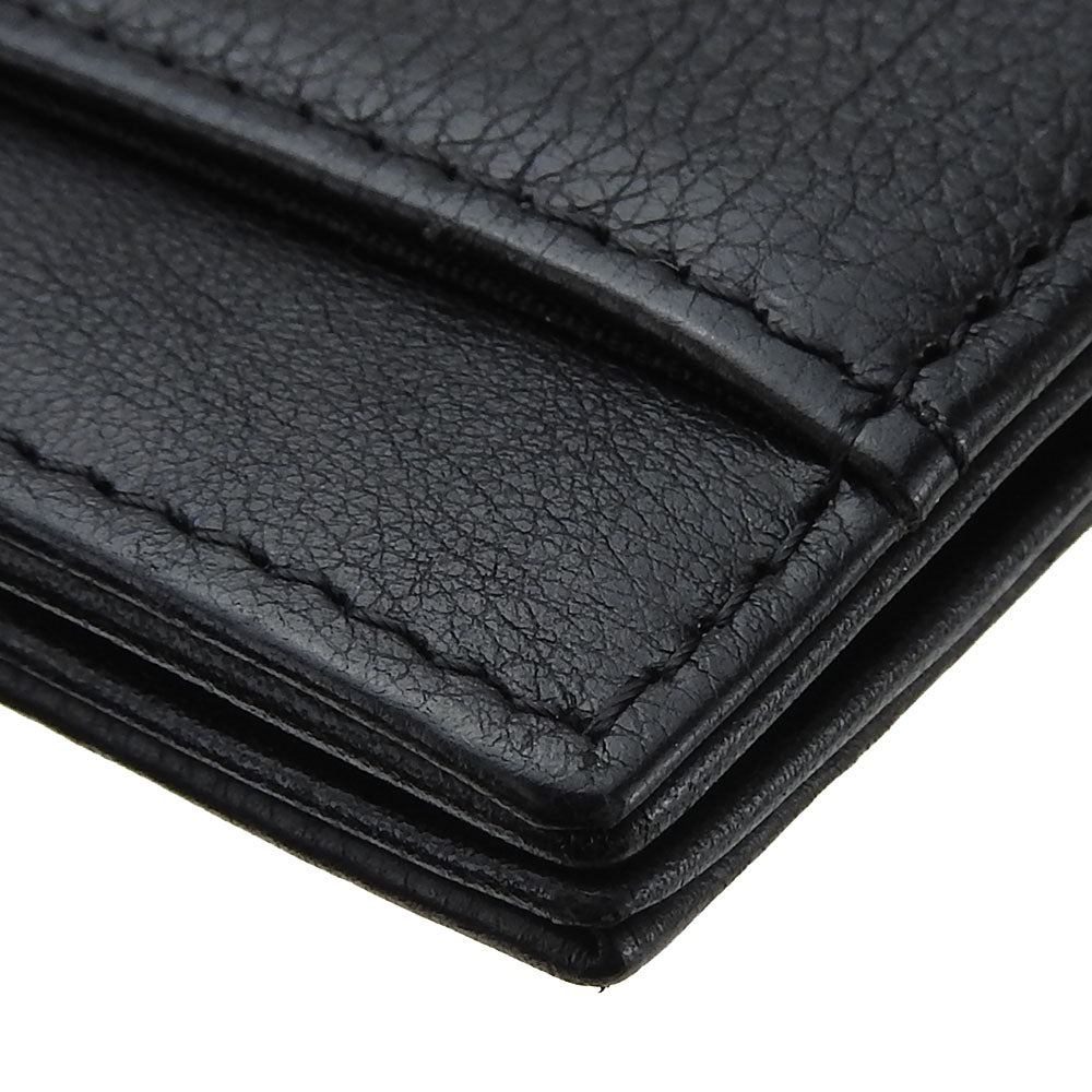 CHANEL Card Case A70261 Grain Calfskin Leather black