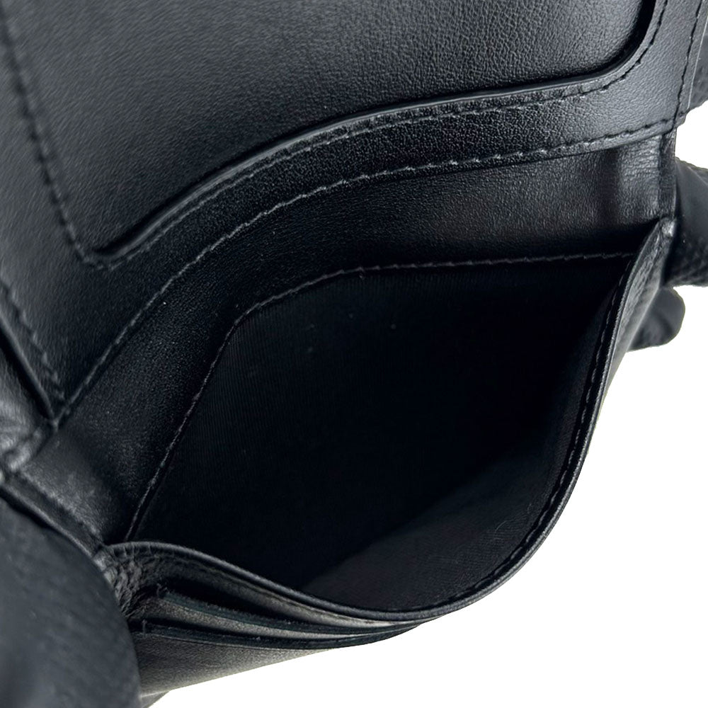 CHANEL Card Case A70261 Grain Calfskin Leather black