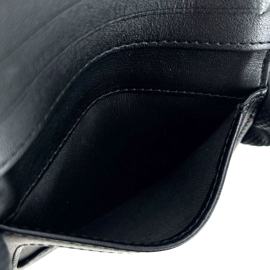 CHANEL Card Case A70261 Grain Calfskin Leather black